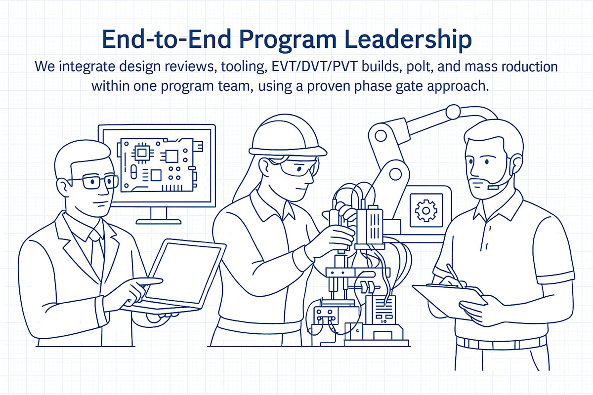 Design to manufacturing process flow